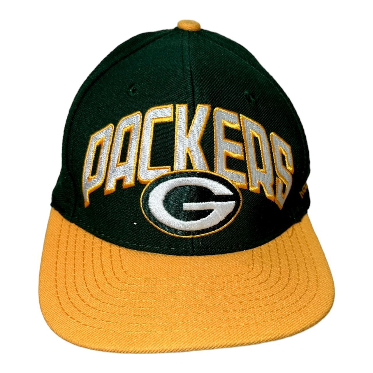 Reebok Green Bay Packers Team Apparel Snapback Hat Cap Wool Blend