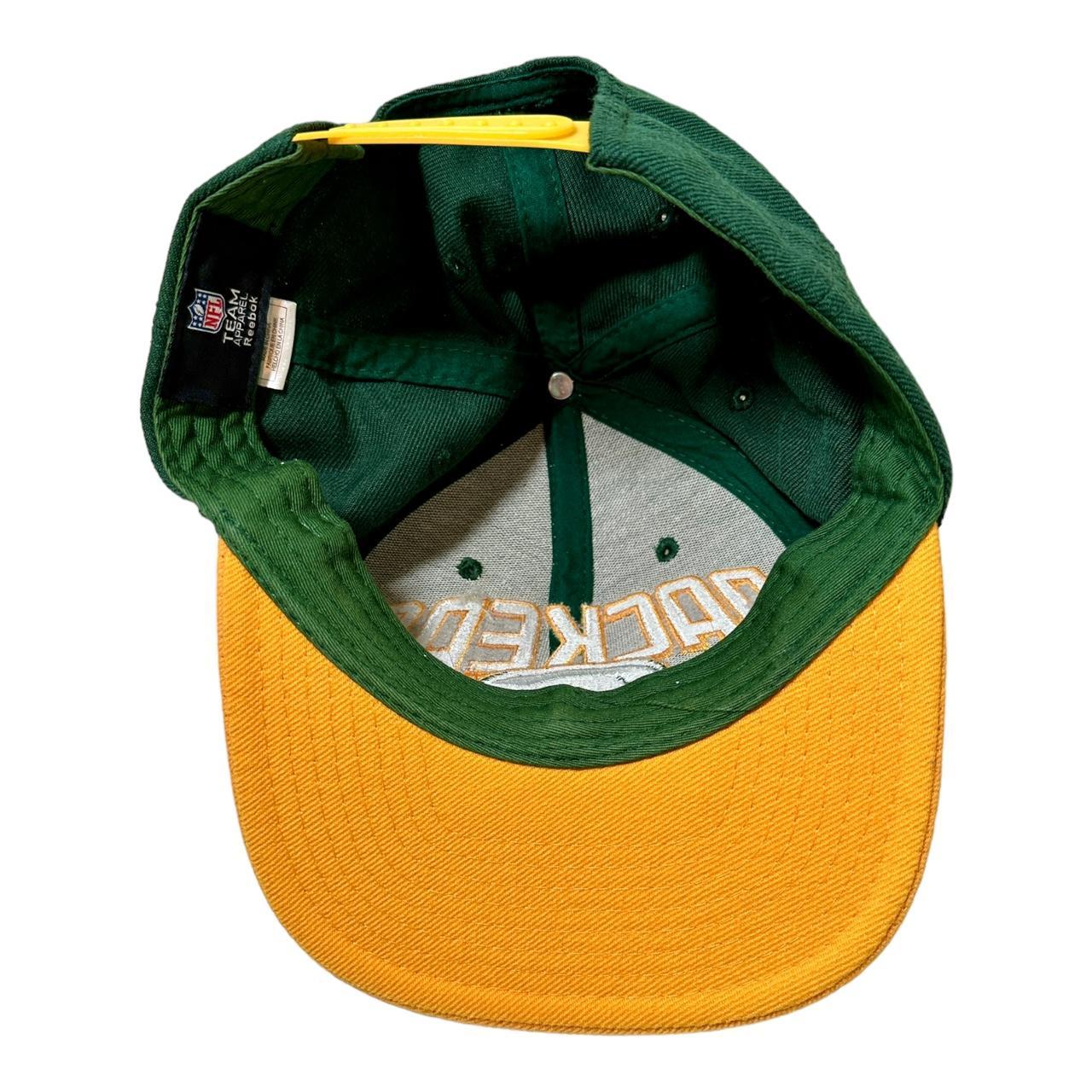 Reebok Green Bay Packers Team Apparel Snapback Hat Cap Wool Blend