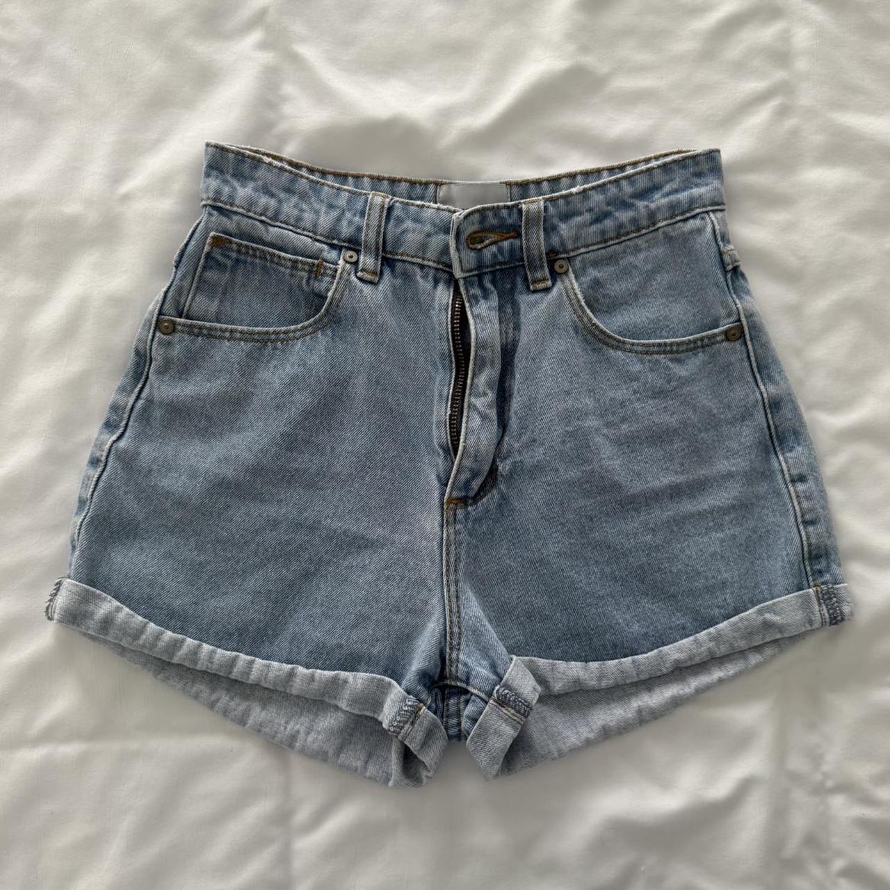 Princess Polly Women's Shorts Blue XS – High-waisted A Brand