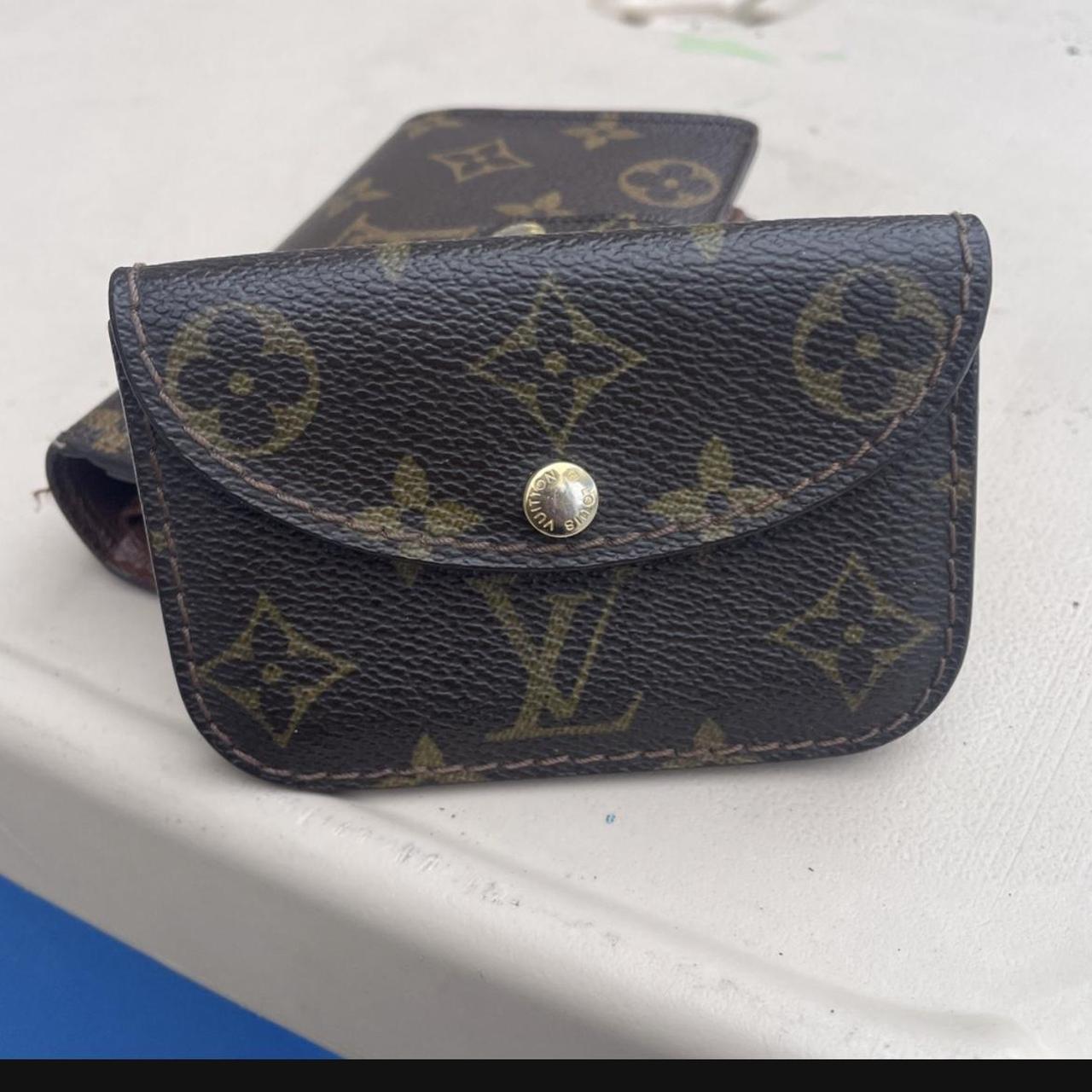 Louis Vuitton wallet with coin wallet insert Slight - Depop