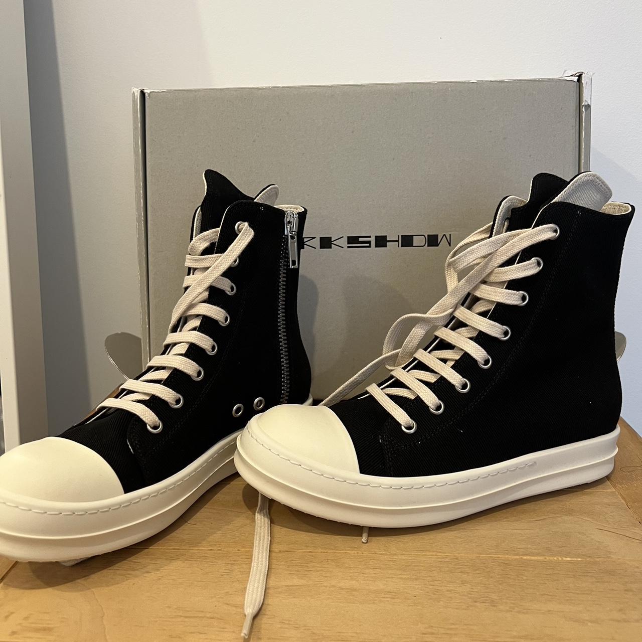 Rick Owens DRKSHDW lace-up high-top sneakers NEW... - Depop