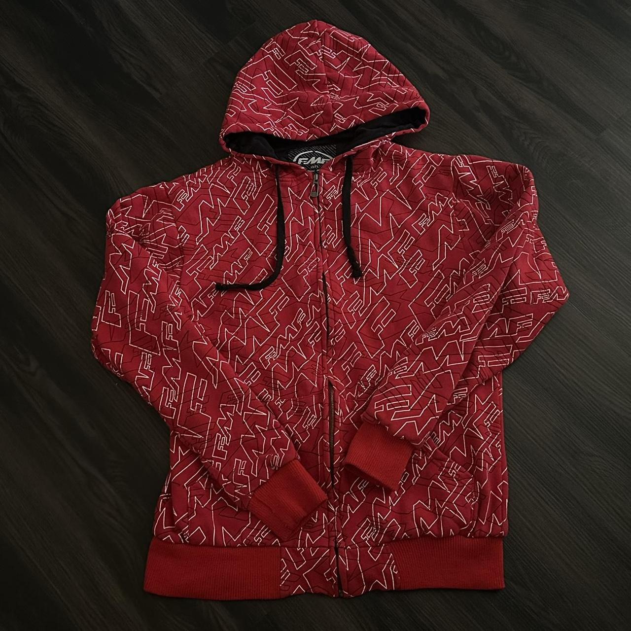 Fendi top hoodie red