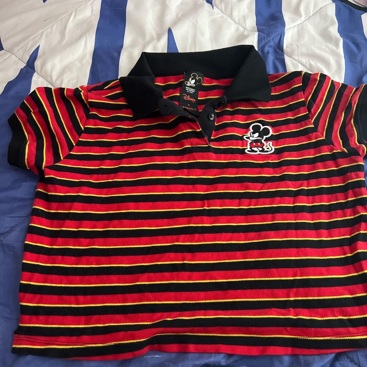 Cute striped, collared, and cropped mickey