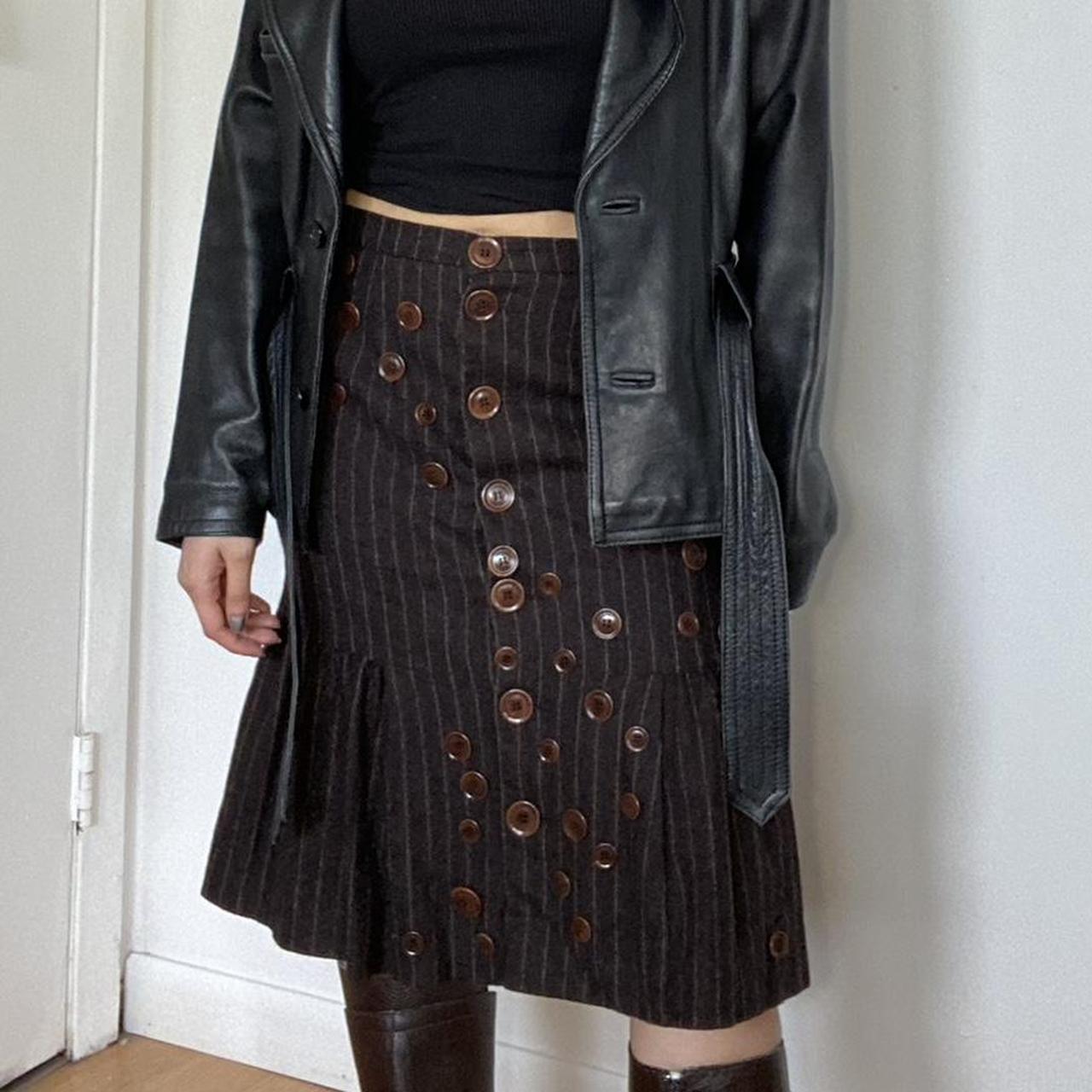 Moschino Cheap & Chic Women's Brown and Tan Skirt