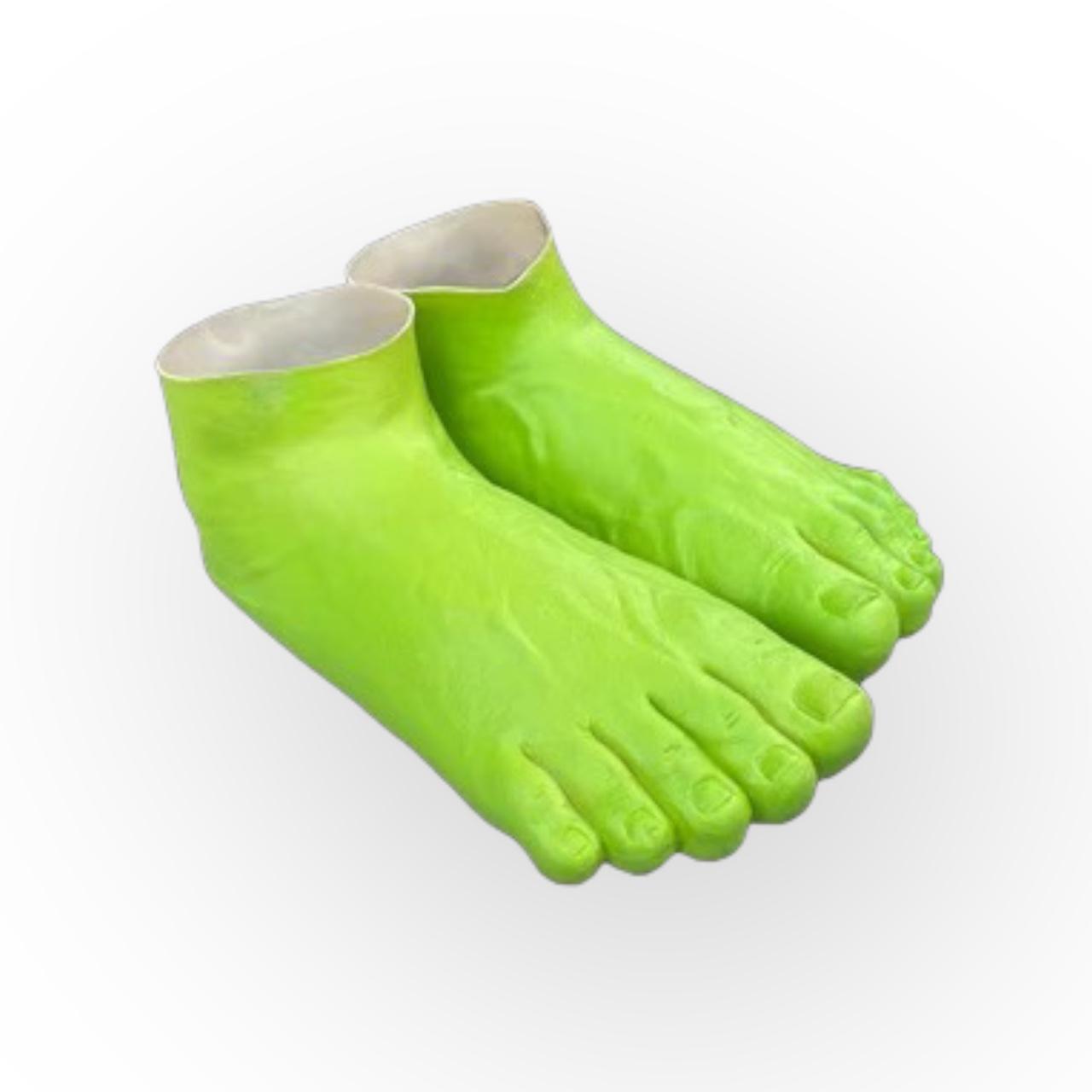 Pre-owned Caveman Slippers In Green