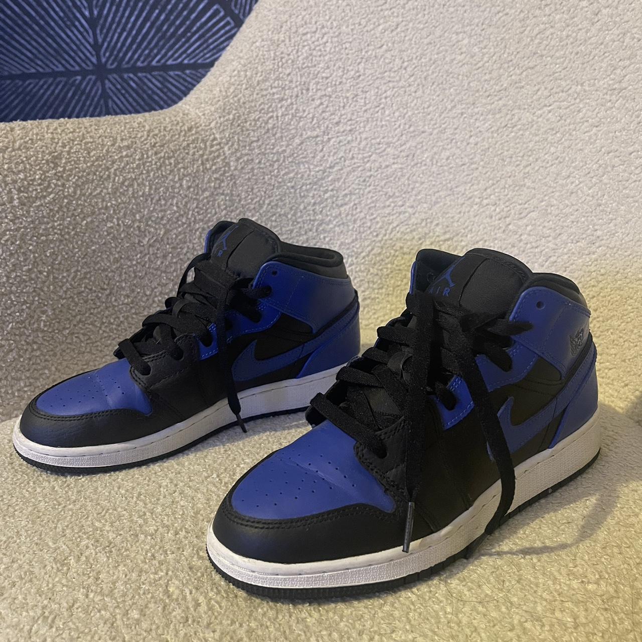Blue and black Jordan’s jordans Depop