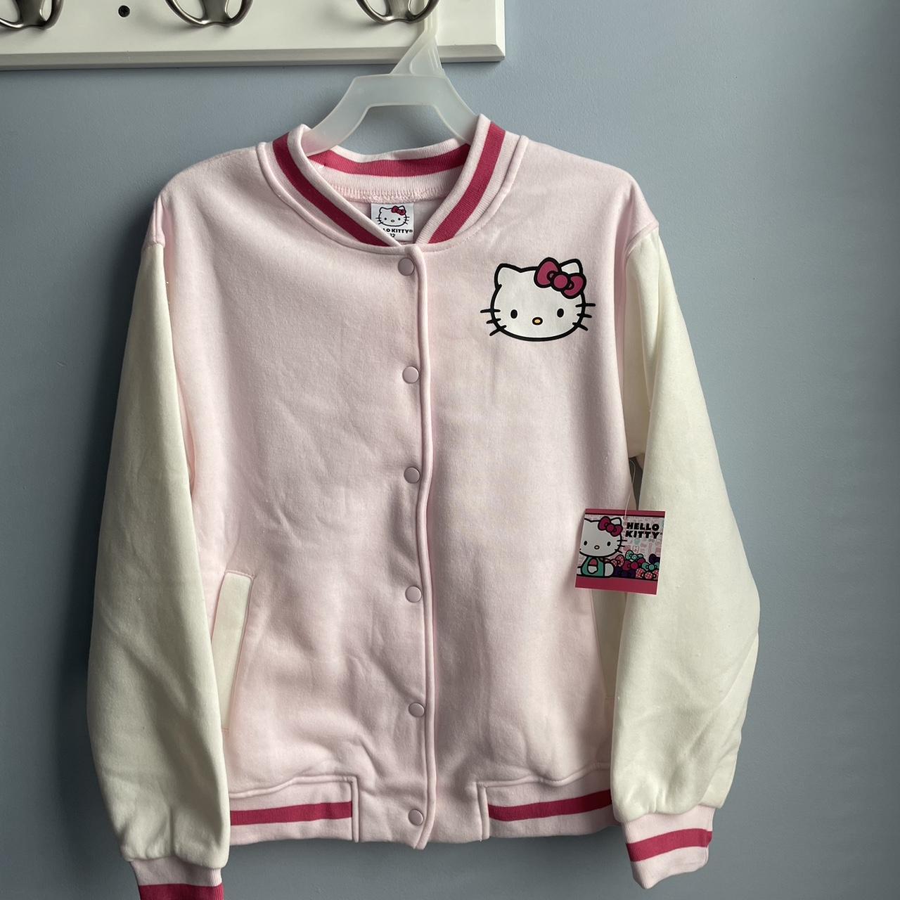 NWT Hello Kitty Girls Varsity Jacket | Depop