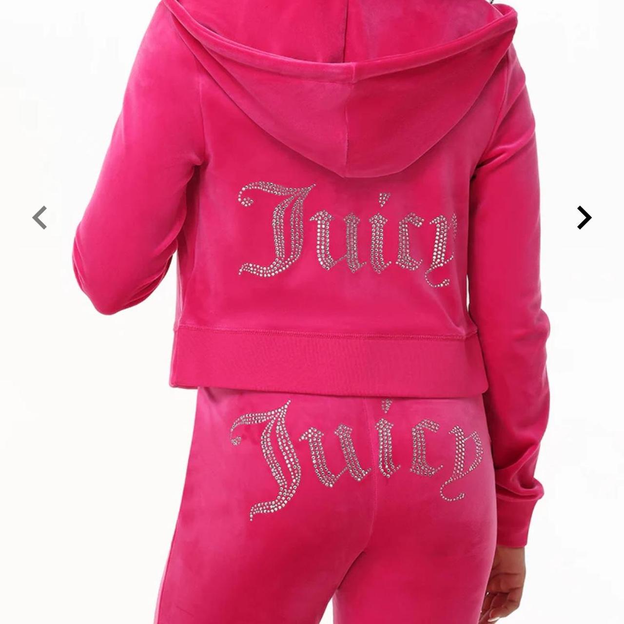 Juicy Couture Velour Red Rhinestone Tracksuit HOODIE ONLY Woman’s hotsell Large