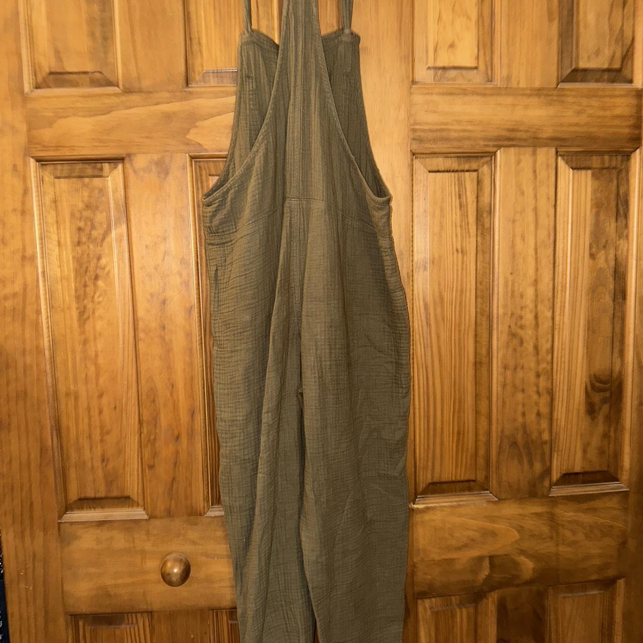Aerie linen overalls in khaki green color! Super... Depop
