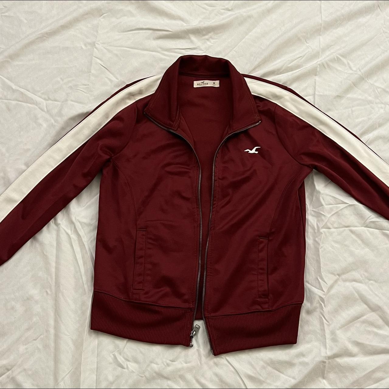 Hollister maroon jacket online