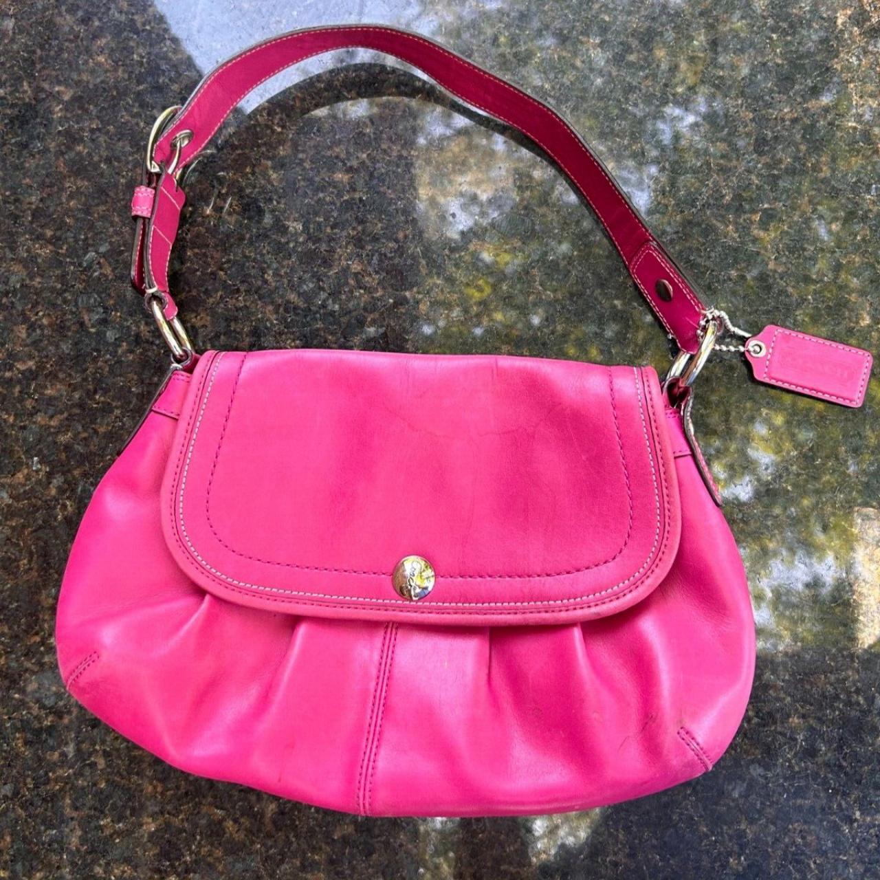 バッグ coach archive leather handbag soho Coach Soho Pleated Leather Handbag # | Depop