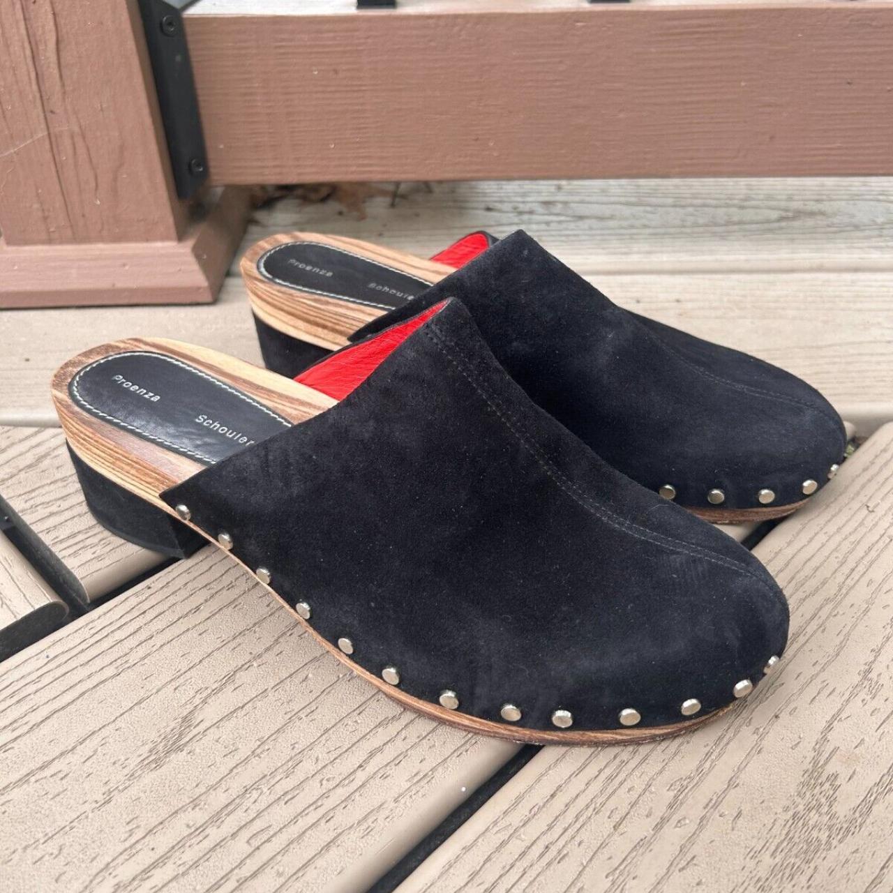 Proenza Schouler Wooden Closed Toe Black Suede Depop