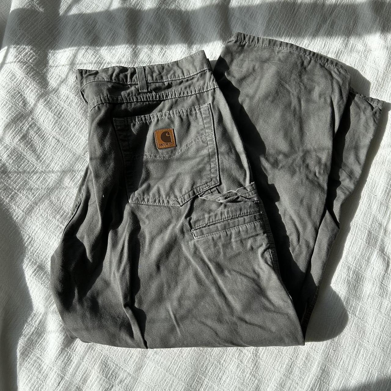 Grey Carhart Cargo pants! Baggy 38 x 30 - Depop