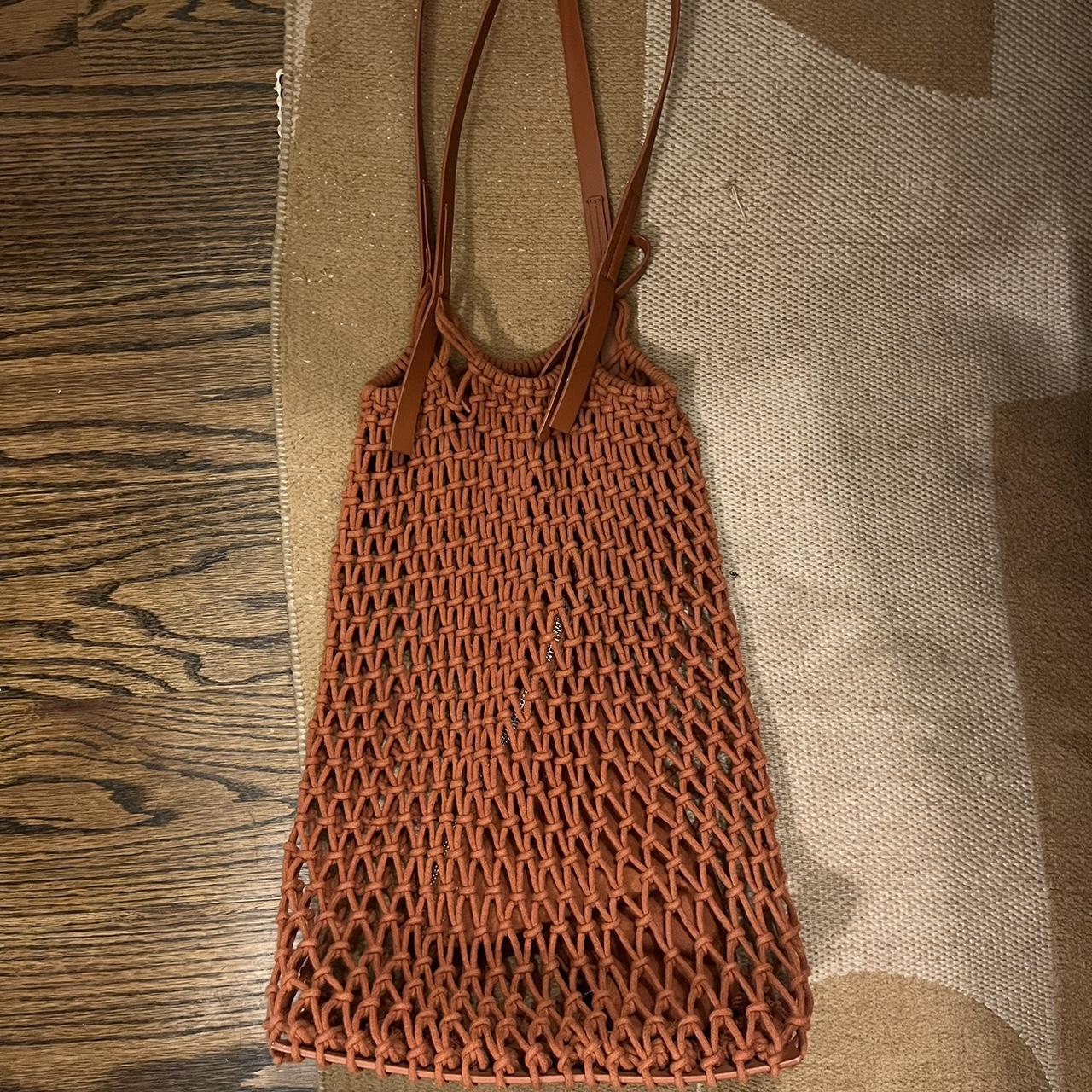 Woven discount bag zara