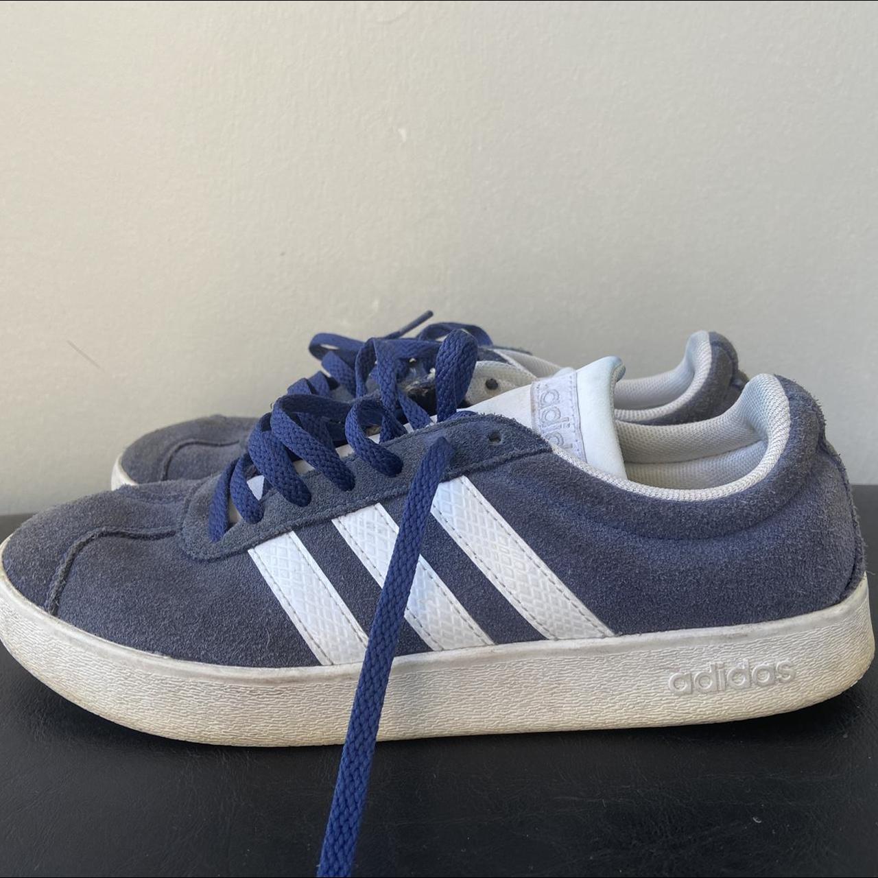 Adidas Women's Navy Trainers | Depop