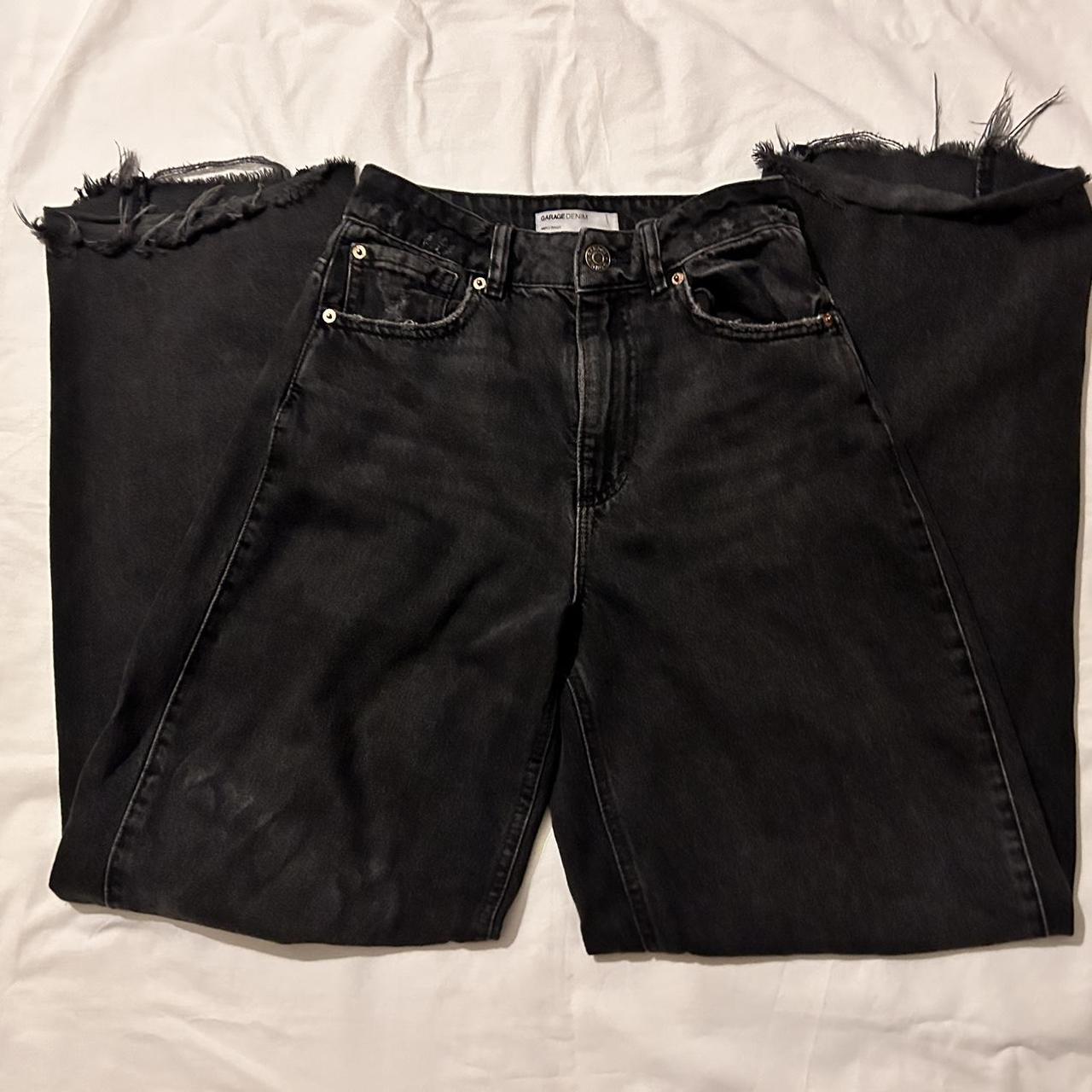 garage high waist baggy black jeans super durable,... - Depop