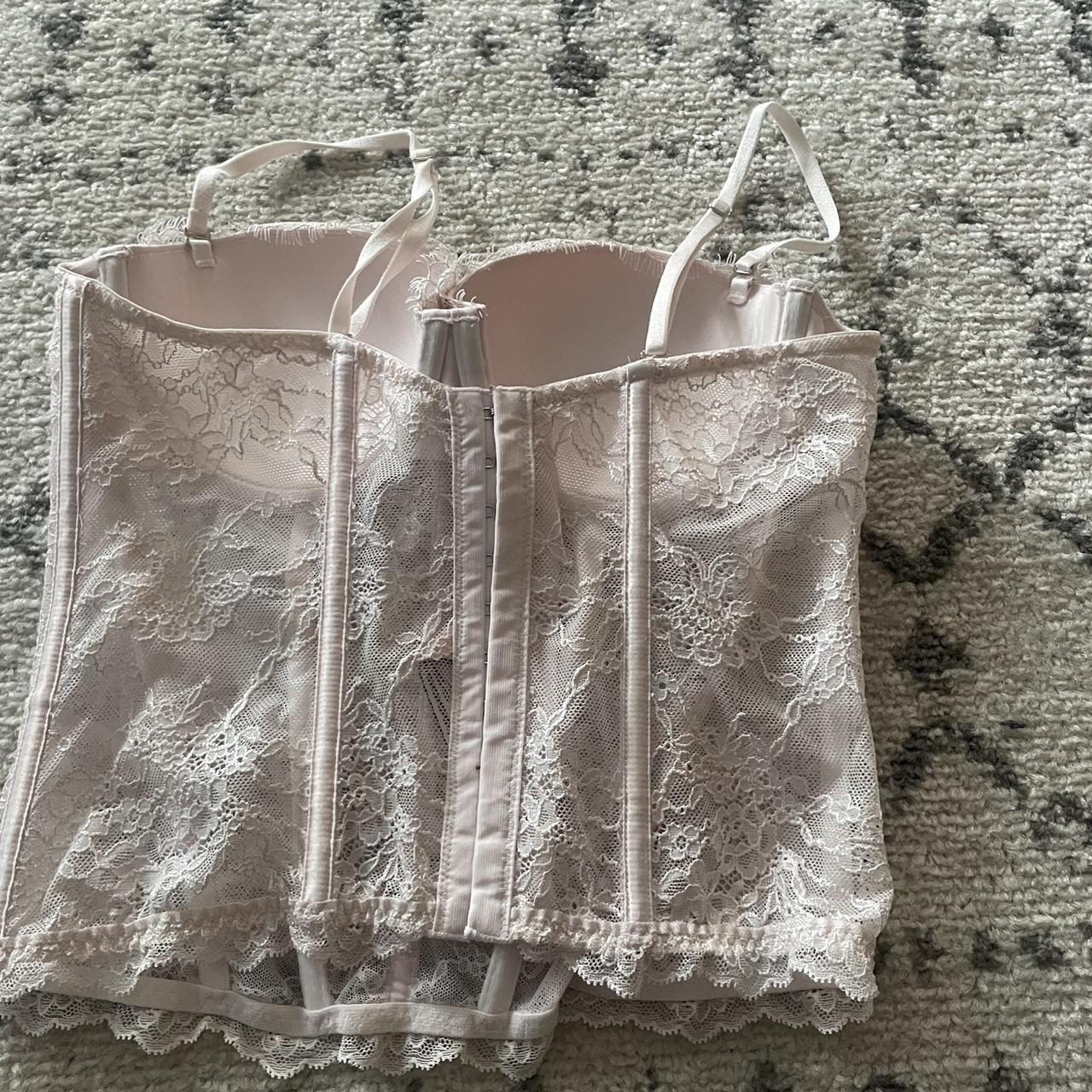 Victoria’s Secret corest top Light pink with... - Depop