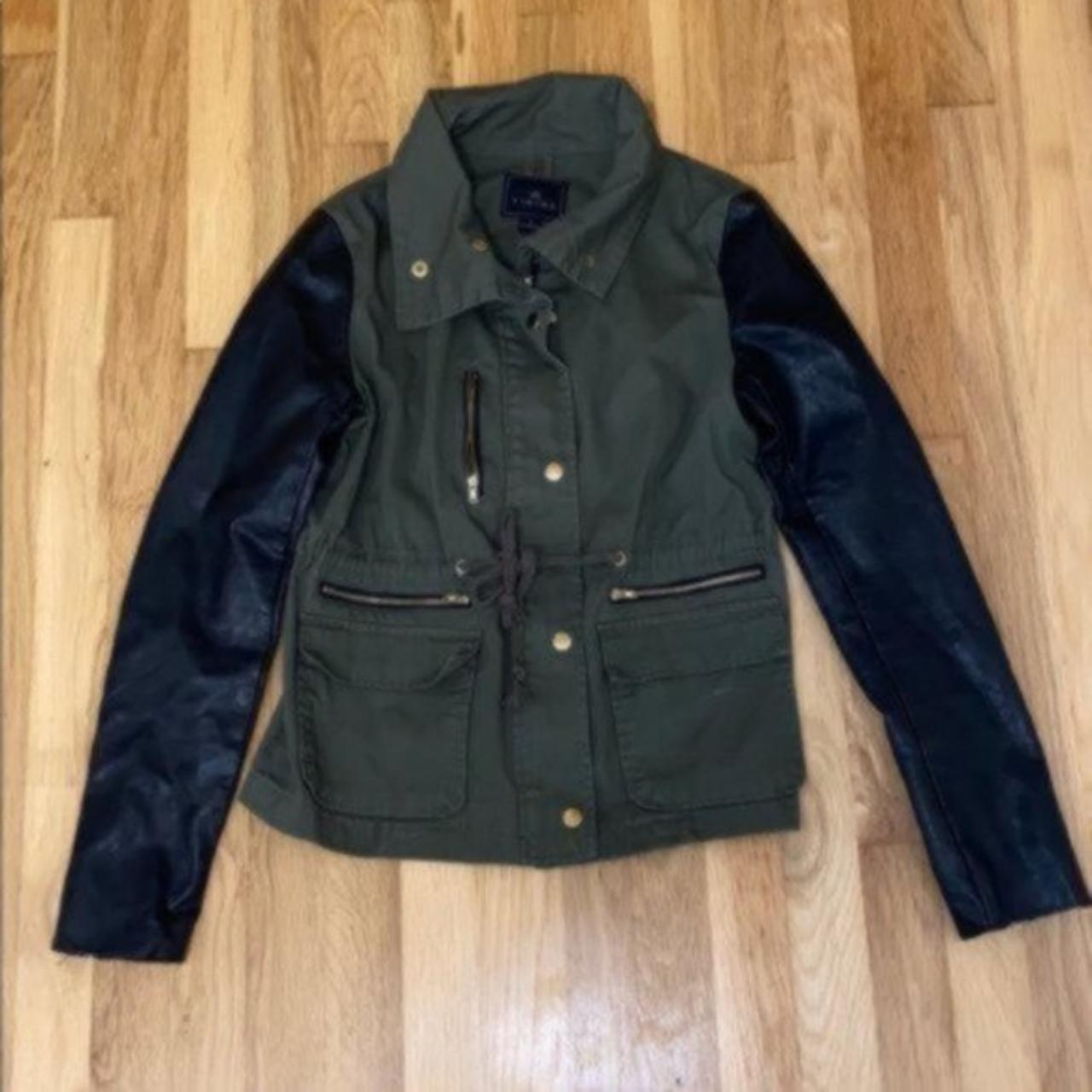 Timing Utility Jacket Coat Olive & Faux... Depop
