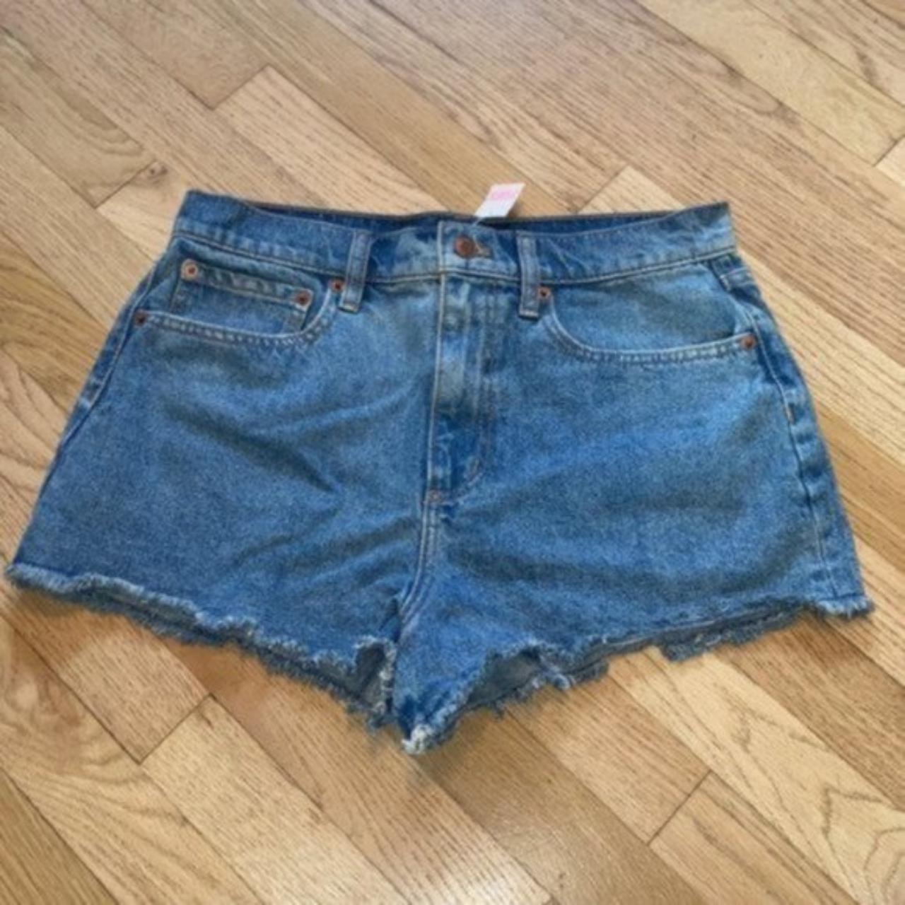 NWT PINK Jean Shorts Instagram: exploredthrifts - Depop