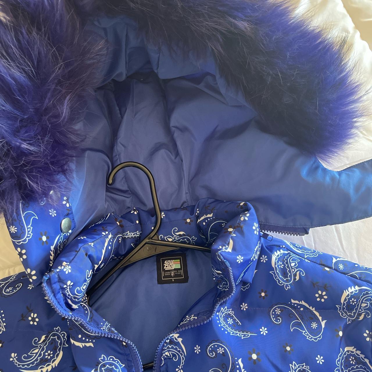 Blue bandana outlet jacket