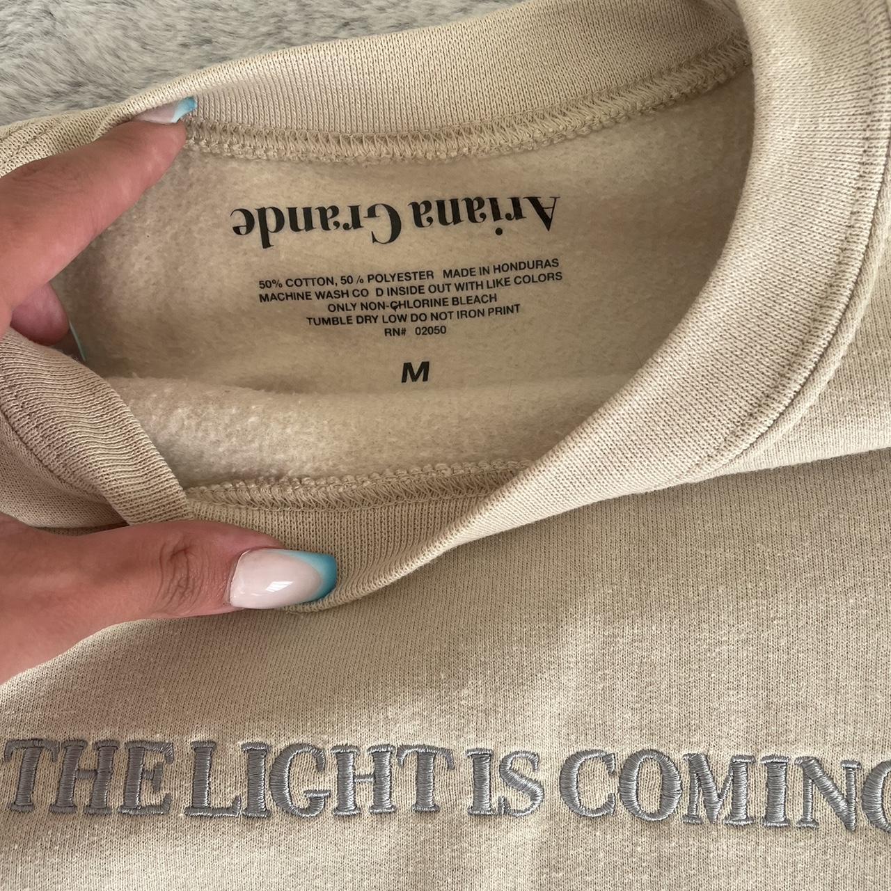 Ariana grande the on sale light is coming sweater