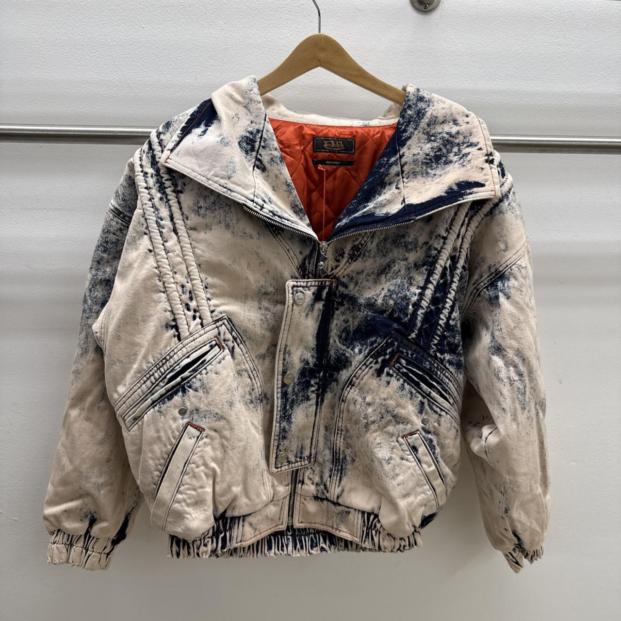 Von Dutch Paris New Acid Wash Bomber Jacket M Made | Depop