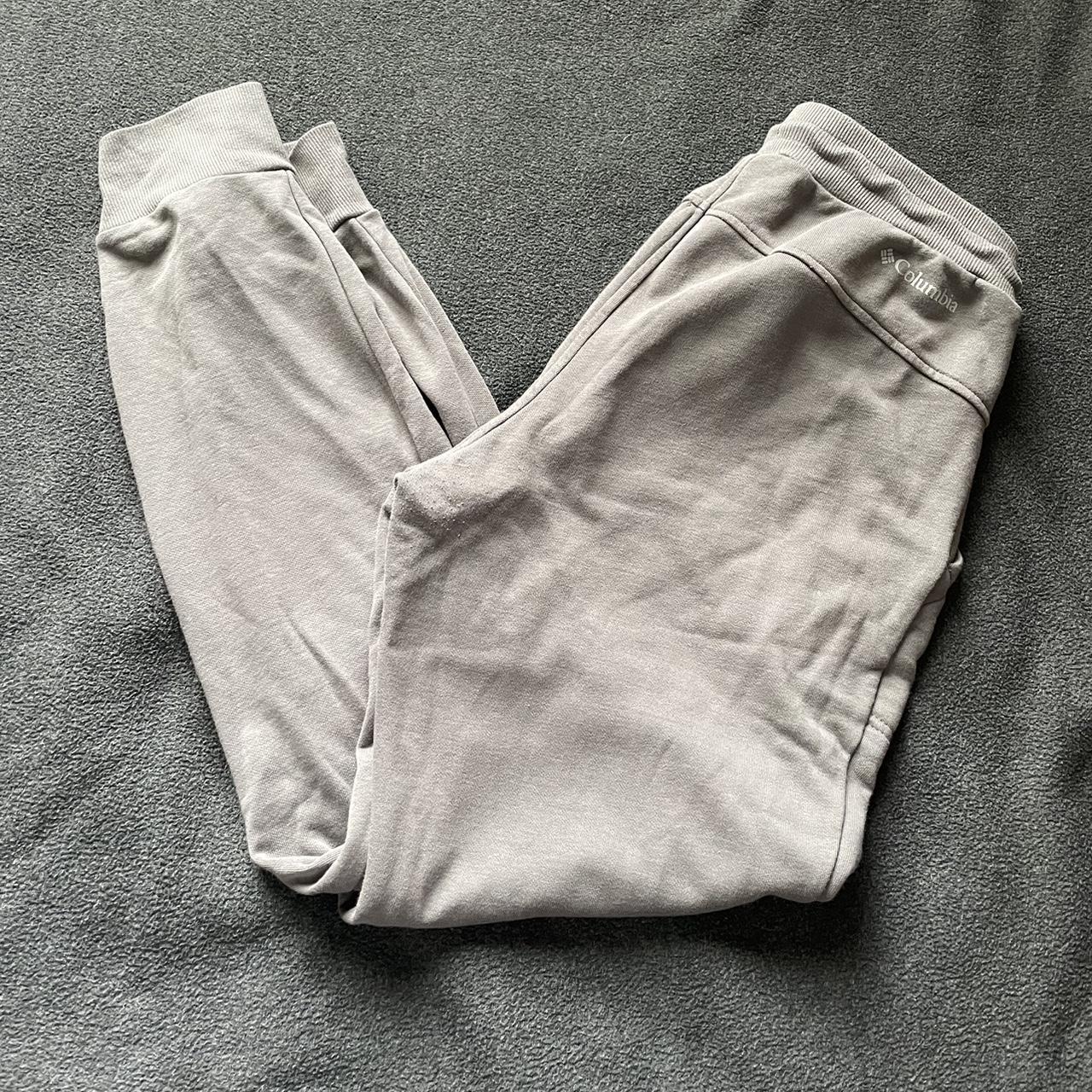 Mens Grey and Black Columbia Sweatpants $25 for both... - Depop