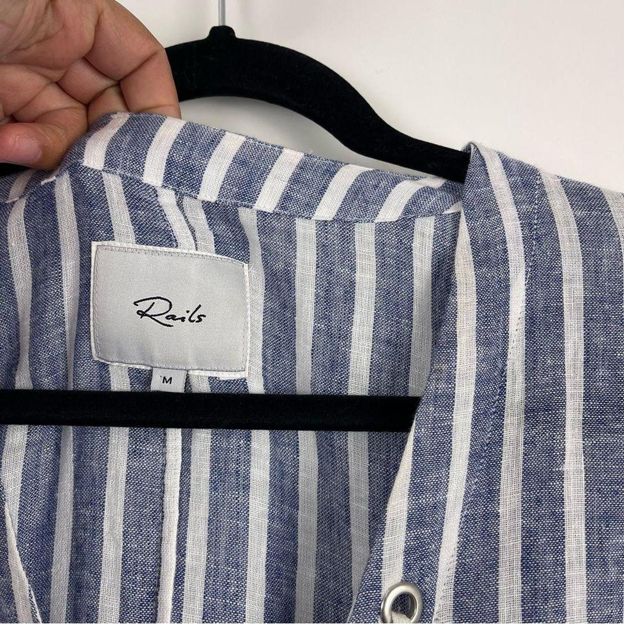 Rails Women's Blouse - Blue/White - M – Rails Lil… - image 5