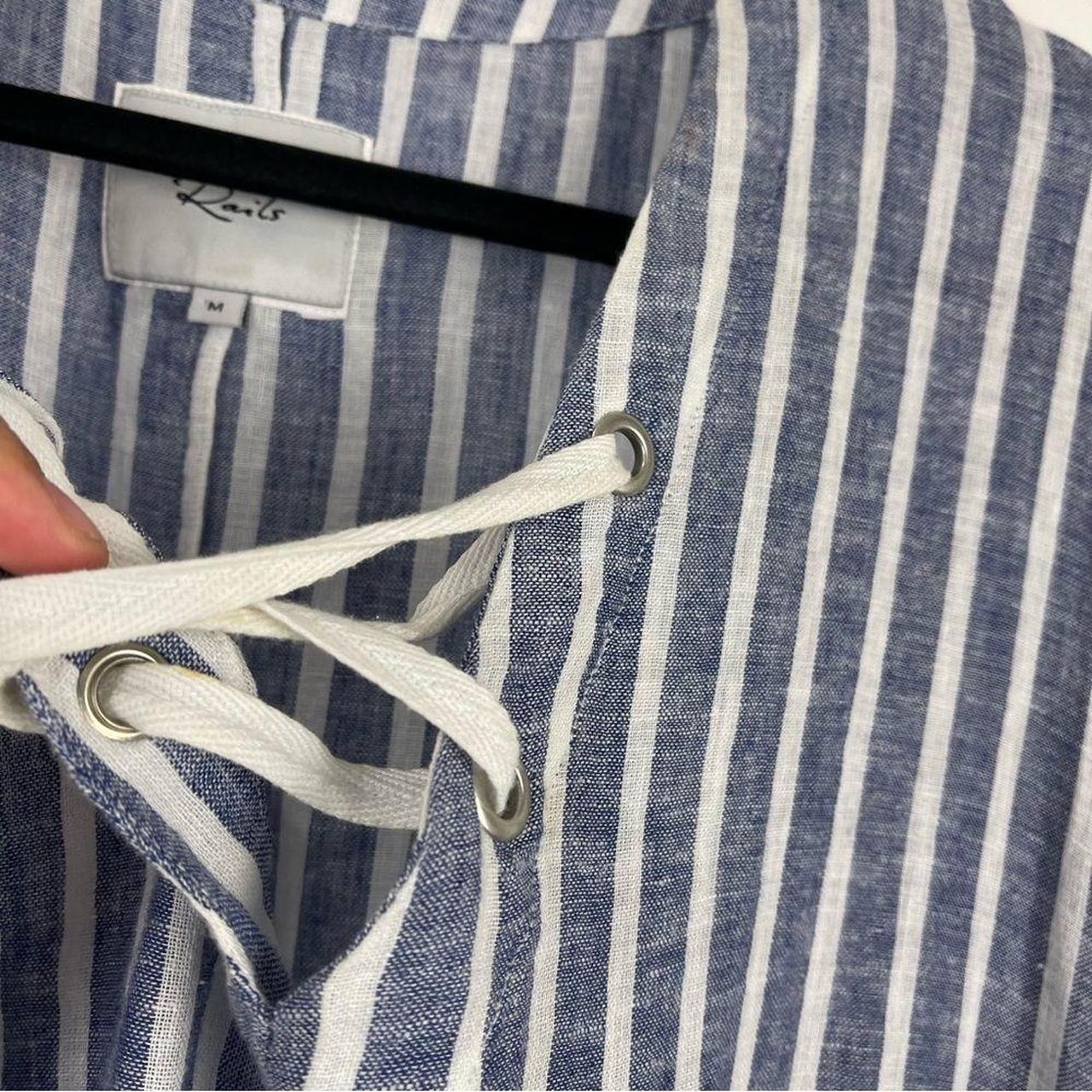 Rails Women's Blouse - Blue/White - M – Rails Lil… - image 4