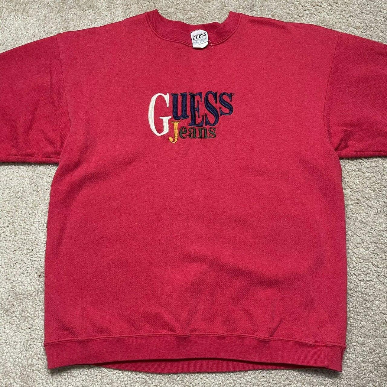 Vintage guess hot sale sweatshirt mens