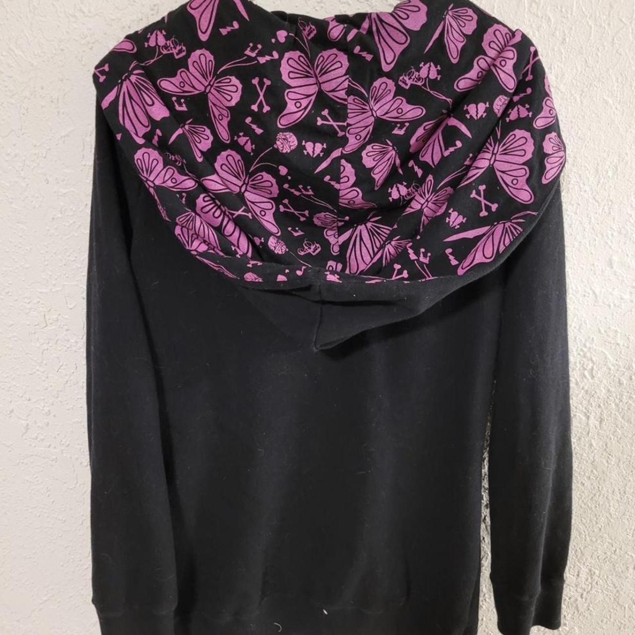 Abbey Dawn Avril Lavigne butterfly skeleton zip up | Depop