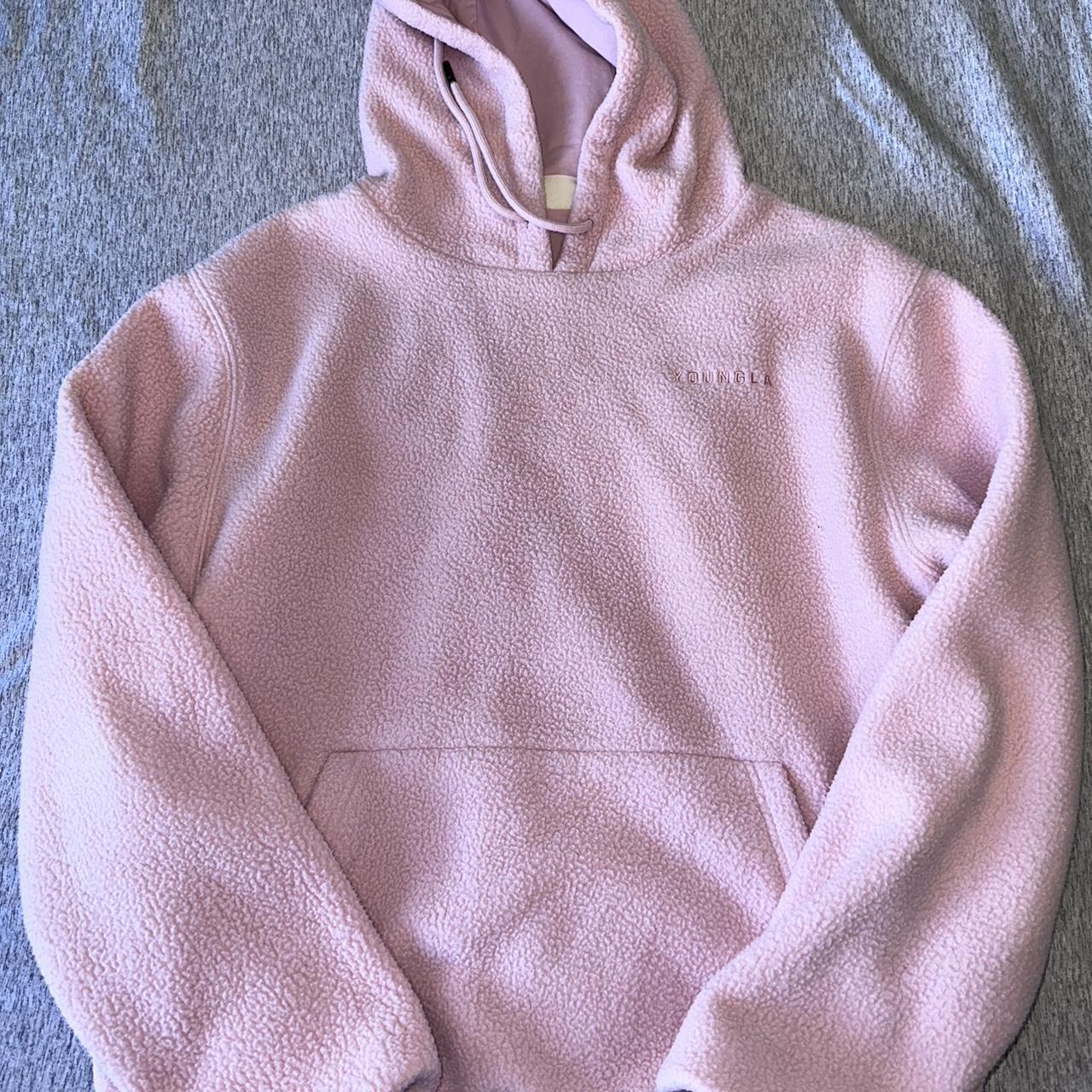 YoungLA Teddy Hoodie Small Oversized No Stains Or... - Depop