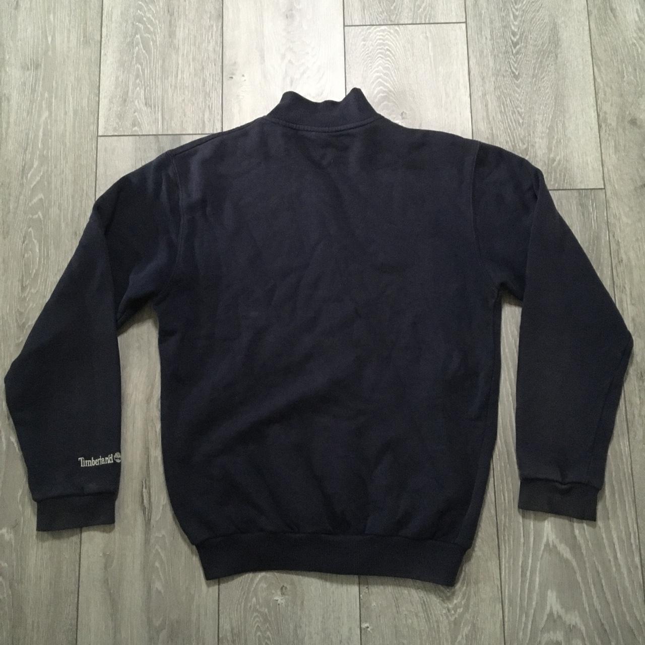 Timberland Dark Blue 00s Full Zip Sweatshirt - Size... - Depop