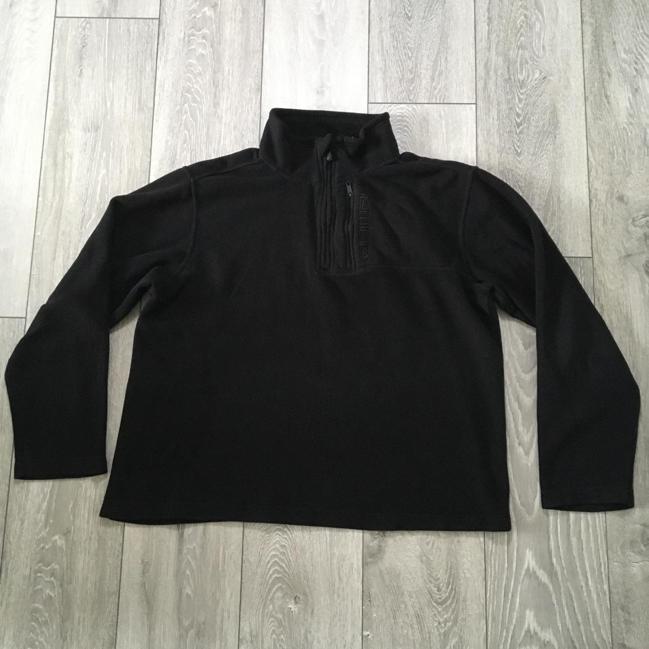 Animal Black 1/4 Zip Polyester Pullover Sweatshirt -... - Depop