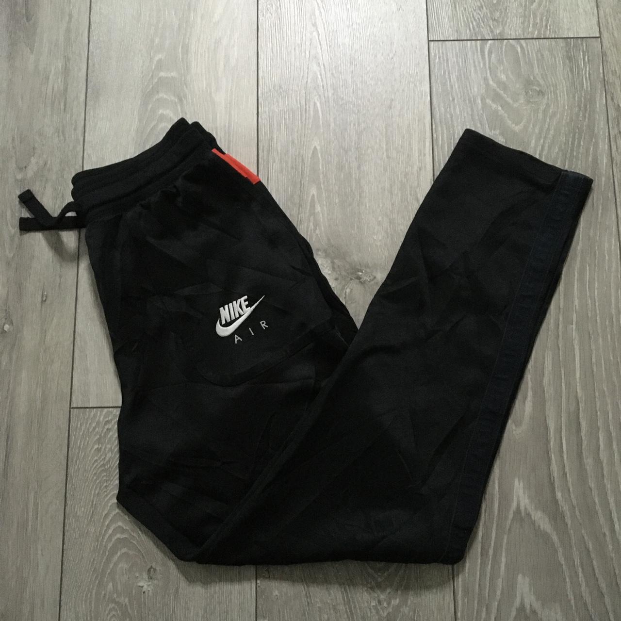 Nike Air Tracksuit Bottoms Kids XL Black Joggers. Depop