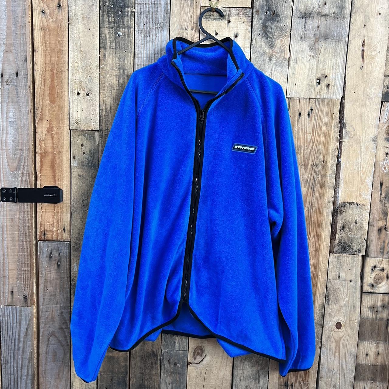 Urban outfitters fleece jacket Iets frans Size L New... Depop