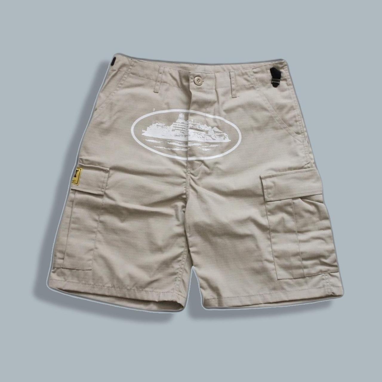 Corteiz Cargo Shorts 'Beige'    Receipt Available    - Depop