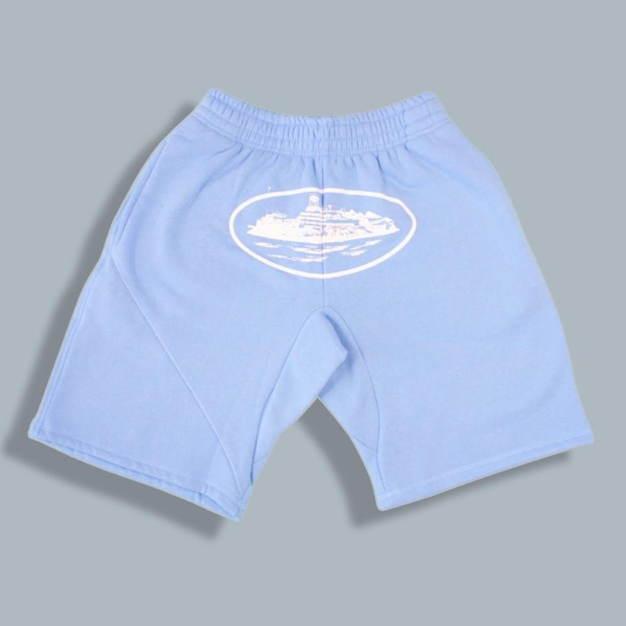 Corteiz Alcatraz Shorts ‘Baby Blue’ 🫐 Receipt... - Depop