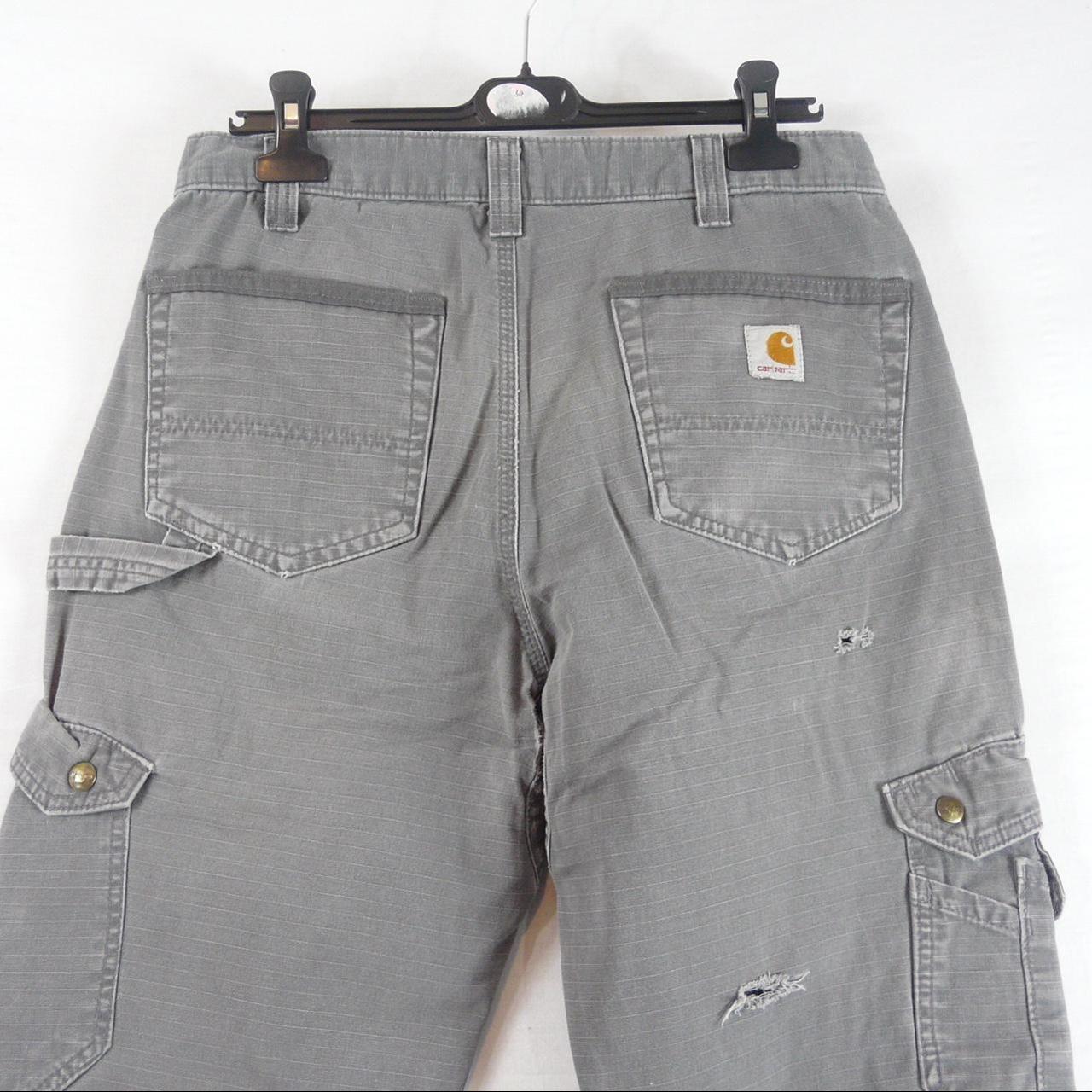 Carhartt Carpenter Pants Grey Men S Medium Loose Fit Depop   P0 