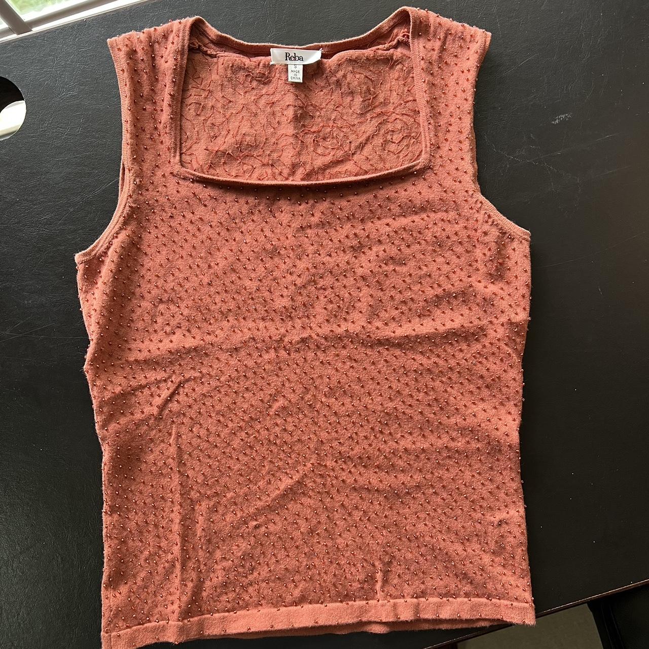 Women's Orange Vest Depop
