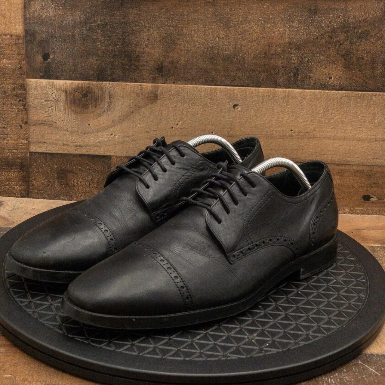 COLE HAAN GRAND OS MENS DRESS SHOES BLACK LEATHER. Depop