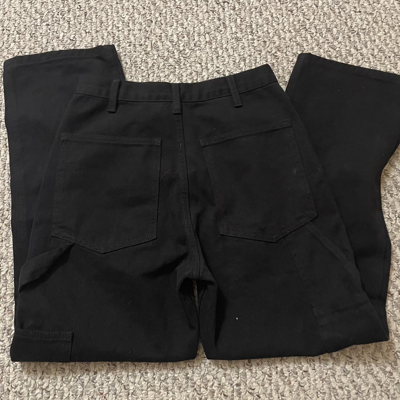 Black Cargo Pants - Brandy Melville Size S 25 In... - Depop