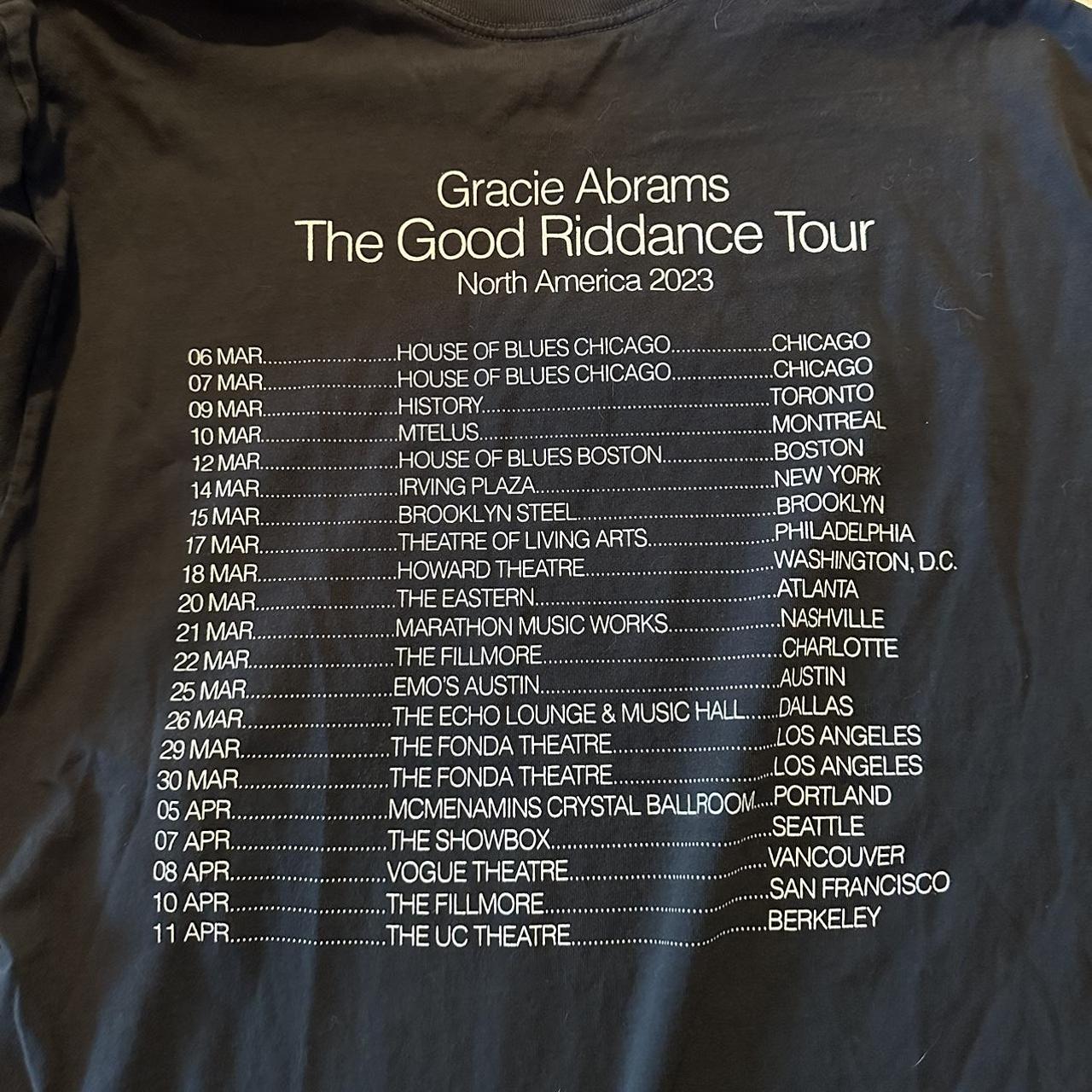Gracie Abrams Good Riddance Tour Tee Shirt Never... - Depop