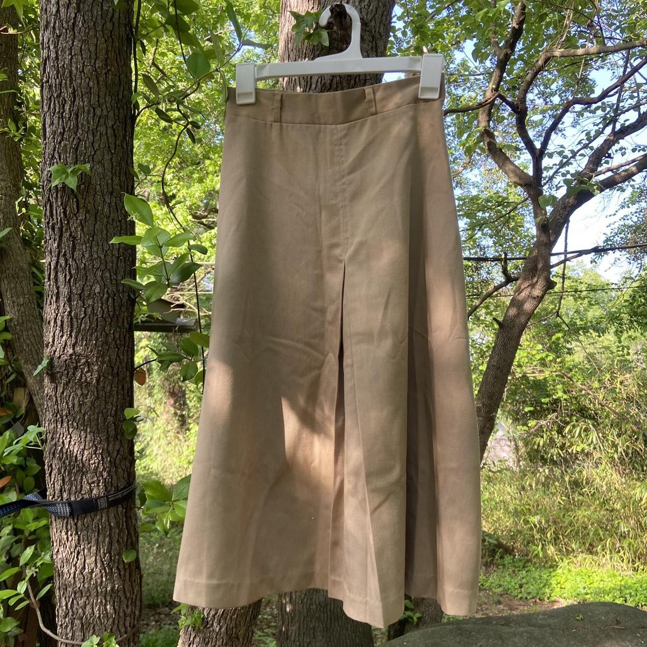 Khaki skirt womens 70s sale