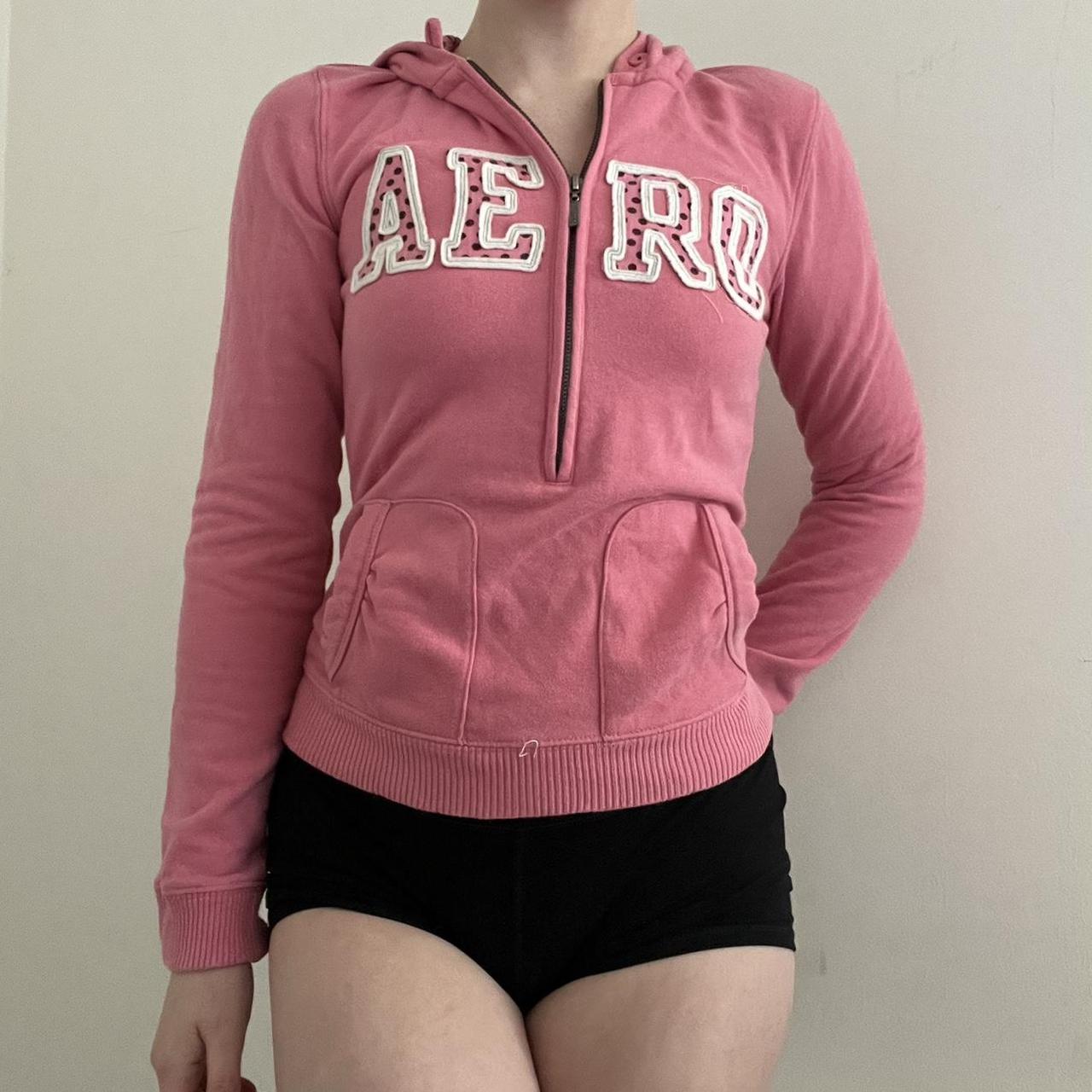 Y2K Pink Hoodie Jacket Size Small Brand... Depop