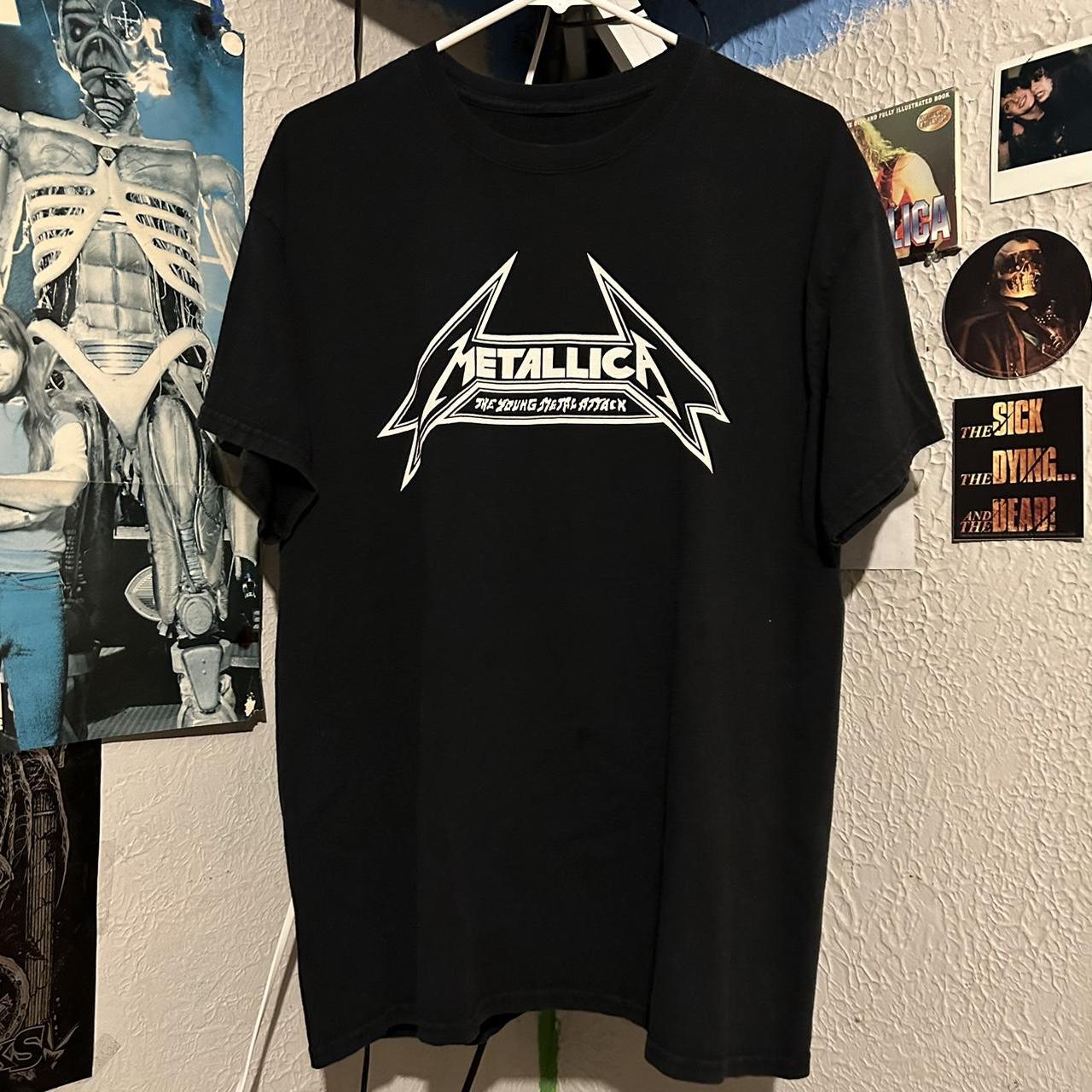 Metallica; The Young Metal Attack T-Shirt Good... - Depop