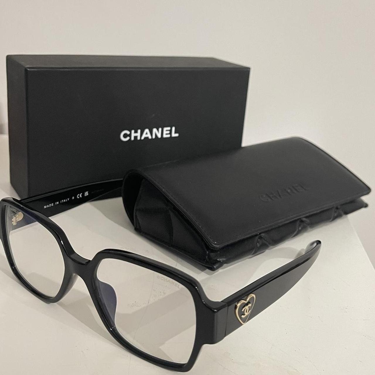 chanel women's black sunglasses