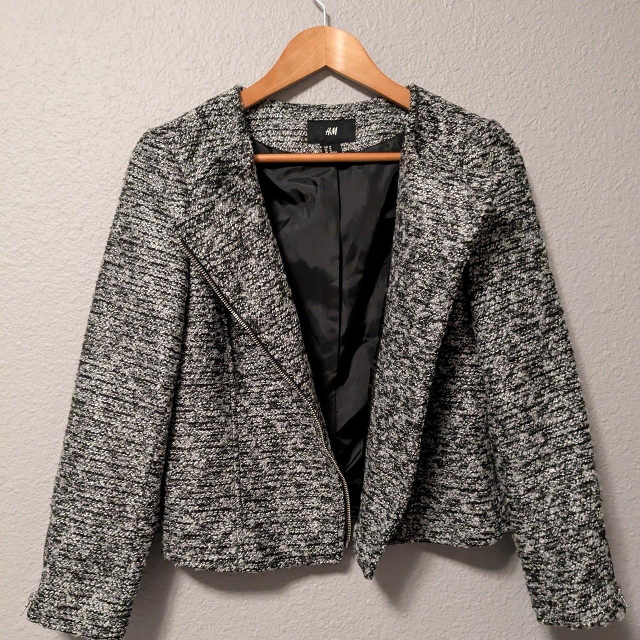 H and m tweed blazer best sale