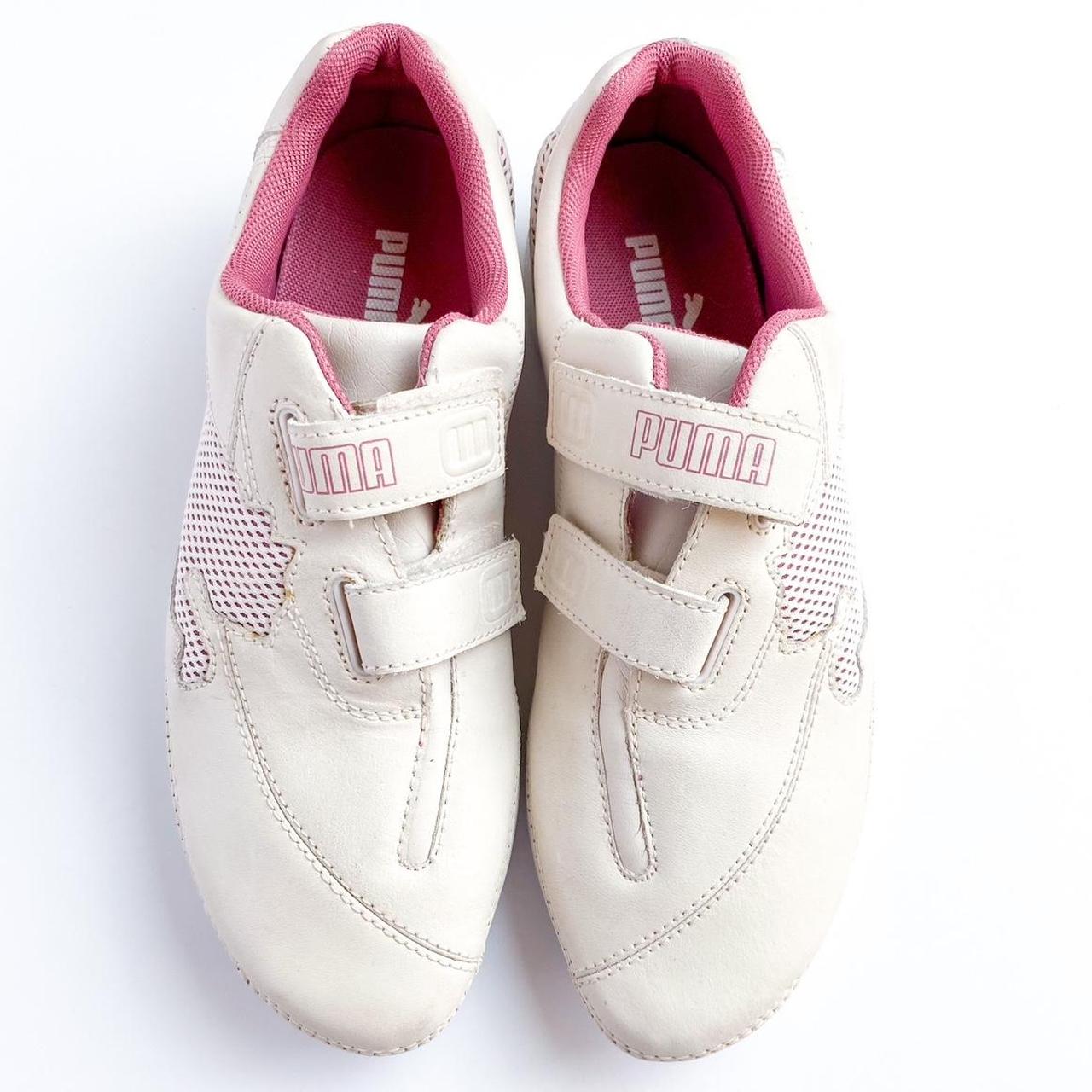 The coolest pair of baby pink Puma sneakers from the. Depop