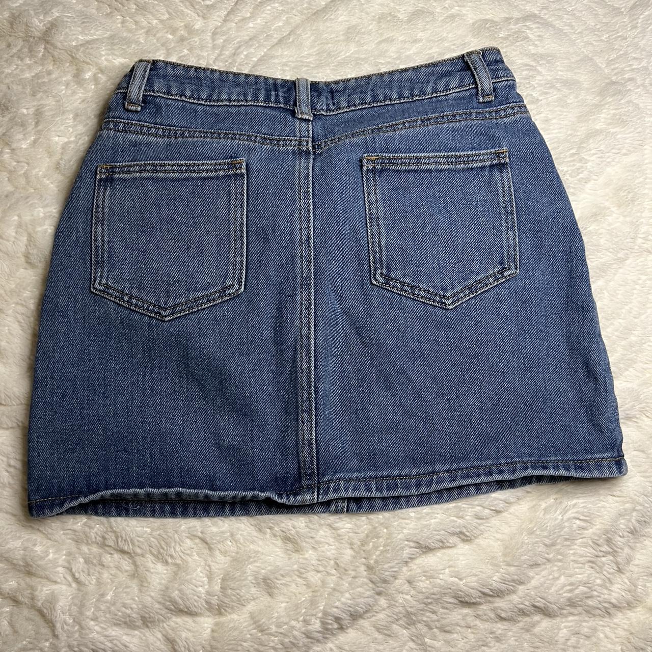 Denim / Jean mini skirt 🫶🏻🌷🩷 Could be cut... - Depop